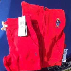 Polo Ralph Lauren Red Sweatsuit size 3T